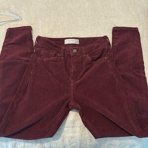 Topshop red corduroy jeans